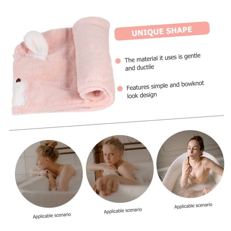 Healeved Thick Fleece Hair Towel Wrap Adorable Dry Hair Hat