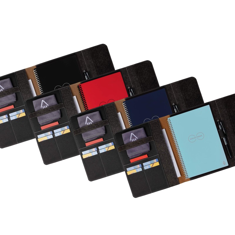 Rocketbook Smart Notebook Folio Cover - Dark Matter Black For