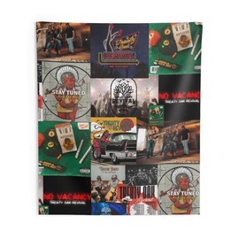 Treaty Oak Revival Tapestry, Living Room Bedroom Dorm Wall Art Decor - Size: 36" × 26"