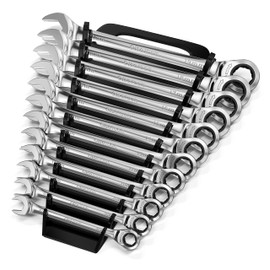 Olsa Tools Ratcheting Wrench Sets (Metric 12pc) - 6-Point Box End Ratchet Wrenches Set - 120 Tooth Metric Ratchet Wrench Set - Works on Stripped and Rounded Bolts - Professional Grade - Part: 1354