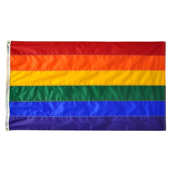 Annin Flagmakers Pride Flag All-Weather Nylon, 4 x 6 Feet (Model 272415)