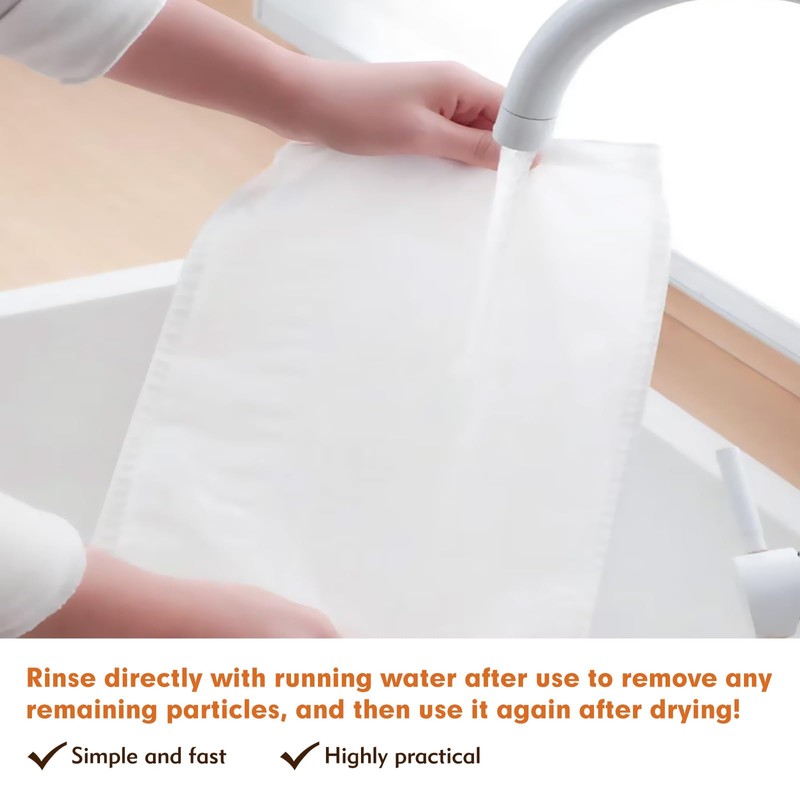 4 PCS Reusable Straining Bag, 20 * 30cm Cheesecloth Drawstring