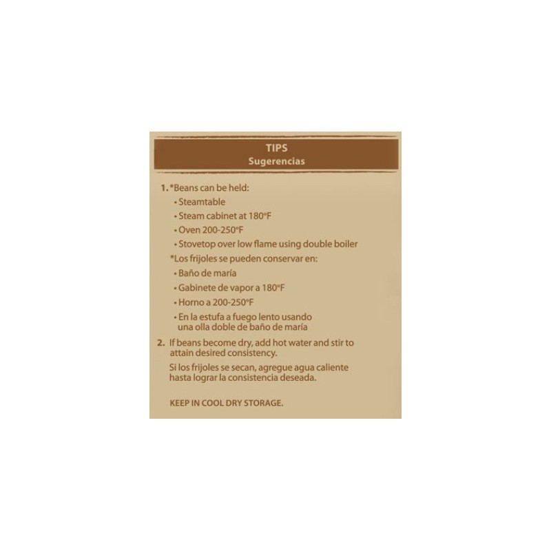 Traditional Refried Beans with Whole Beans Mix, 1.86 Pound Pouch