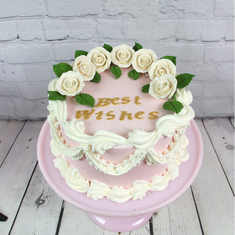 Global Sugar Art Rose Premium White, Unwired, Medium Sugar Flowers,