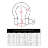 Extreme Max 3006.8288.2 BoatTector Stainless Steel Bow Shackle - 1/4",
