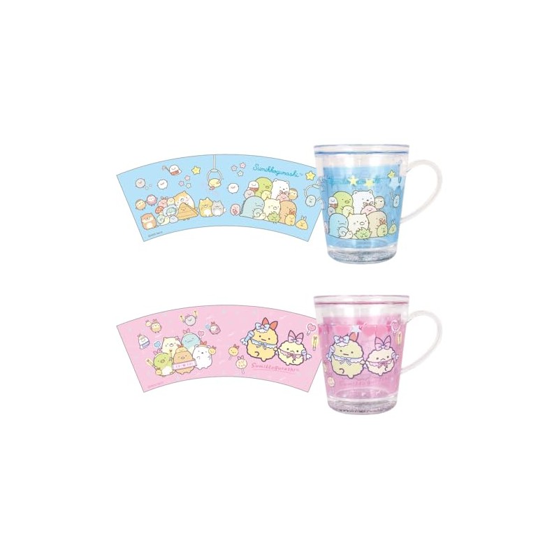 Tees Factory Sumikko Gurashi Angel Shrimp Idol Water Cup H4.1