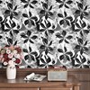 Yullpaper Yullpaper Black Floral Wallpaper Peel and Stick Black Wallpapers