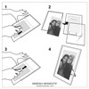 MIMOSA MOMENTS Brass Metal Floating 4x6 Picture Frame