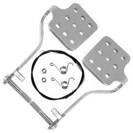 PACEWALKER Go Kart Brake Throttle Pedals with 71" Cable with Return Springs for 196cc 212cc 6.5hp Road Rocket Azusa Fun Kart Radio Flyer Carter Go Kart Vintage Go Cart Racing Drift Trike