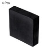 sourcing map 4pcs Rubber Anti-Vibration Pads Hard Pad, 50mm Square