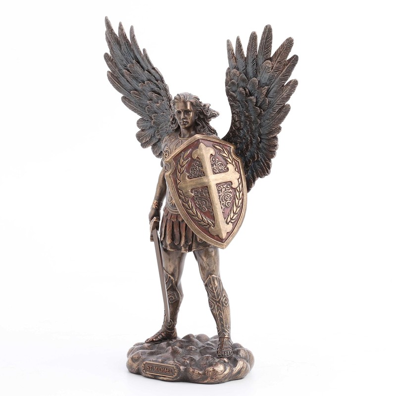 Veronese Design 11 Inch Saint Michael Archangel with Battle Shield