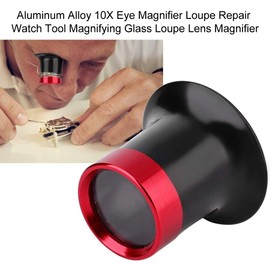 10X Magnifier, Aluminum Alloy Eye Magnifier Loupe Repair Watch Tool Magnifying Glass Loupe Lens Small Lightweight Magnifying Glass Magnifier