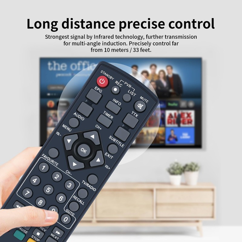 TCNOUMT Replacement Remote Control Suitable for PremiumX HD 531 and