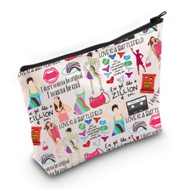 G2TUP Thirty Flirty & Thriving Makeup Bag Jenna 13 Gifts 30th Birthday Party Bag Dirty Thirty Gifts (Love is A CA)