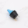 OTOTEC 5PCS Blue LED 3-Pin Long-Handle Rocker Switch Round On-Off