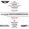 25 x TopsTools JSTTX344D_5 XT344D 132mm Jigsaw Blades Designed for