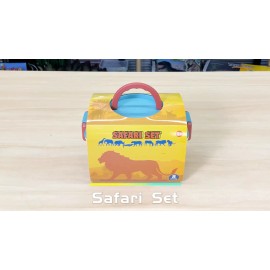 Variety4all NEW Variety4all SAFARI Realistic Figures Playset Playmat Storage Box Wild Africa
