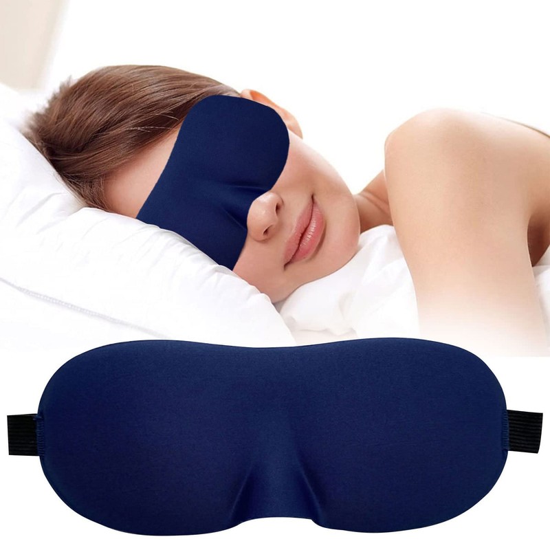 3D Contoured Eye Mask for Sleeping, Luxury Blindfold Sleep Mask