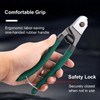 Professional Steel Wire Cutters, Heavy Duty, Black and Green Handle