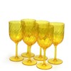 Yalin Set of 6 Unbreakable 15 oz Acrylic Plastic Wine