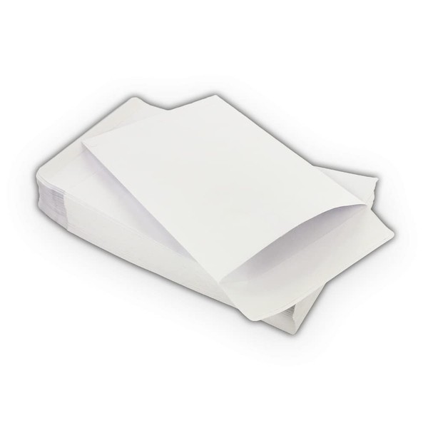 25 EcoSwift 6" x 9", Self-Seal White Paper Envelopes for