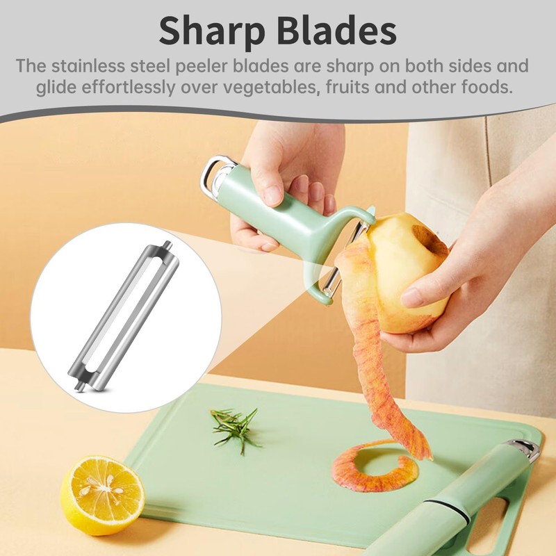 Heyumybit 4 Pcs Stainless Steel Peeler Replacement Blade,Potato Peeler,Multifunctional Replacement