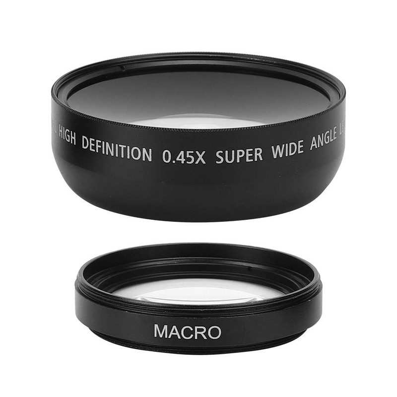 49MM 0.45X Wide Angle Macro Lens,Aluminum Alloy 49MM 0.45X Wide