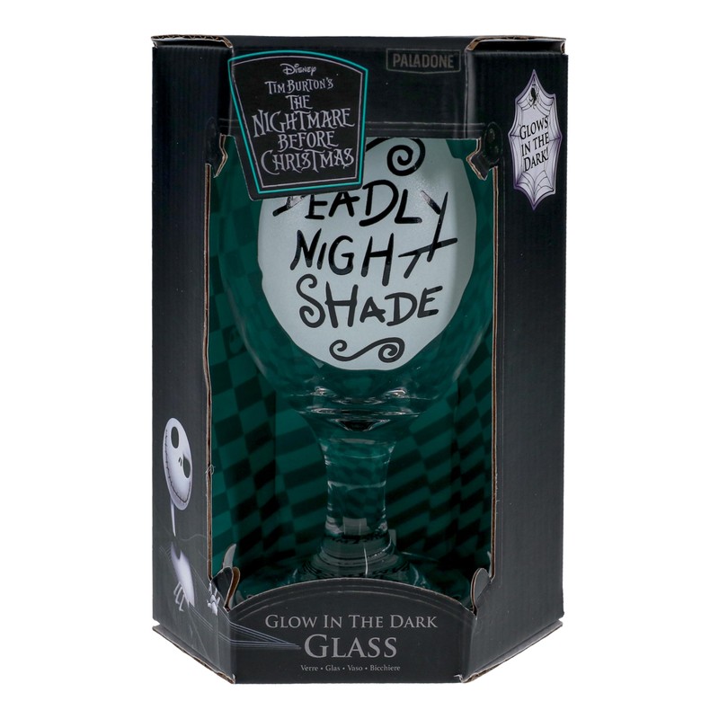 Paladone Nightmare Before Christmas Glow in The Dark Glass