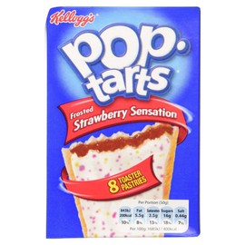 Kelloggs Pop Tarts Frosted Strawberry Sensation, 8 x 50g