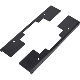 Speedway Motors Universal Seat Mount Plates - Hot Rod Automotive Seat Mount Brackets - Steel - Black