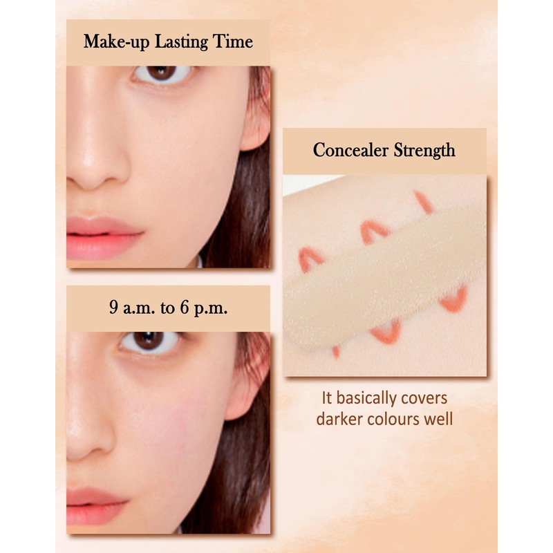 Cream Full Cover Concealer Palette, 3 in 1 Concealer Cream