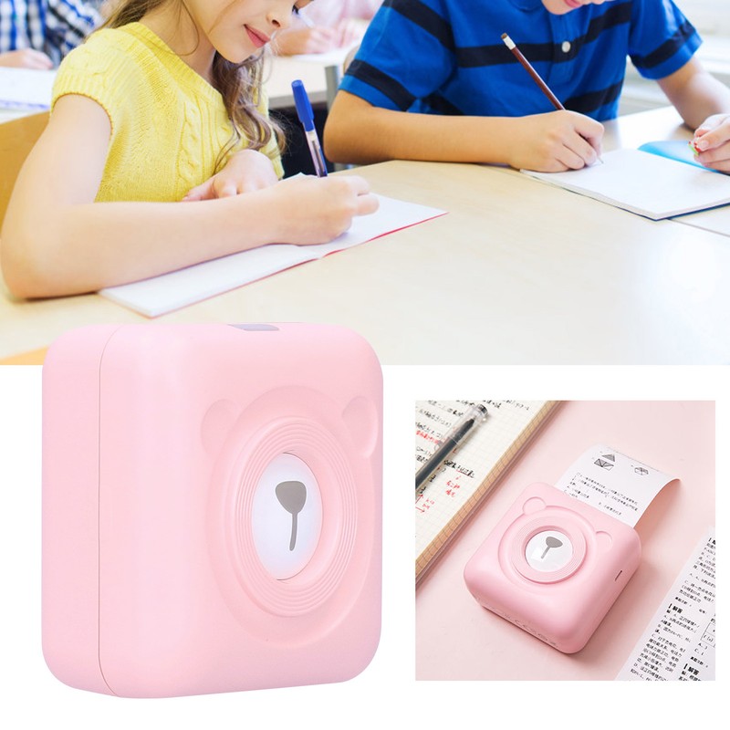 Mini Printer Pocket Portable Bluetooth Photo Wrong Question Label Printing
