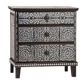 Asha Bone Inlay Stencil - DIY Bone Inlay Designs for Furniture Makeover (Small)