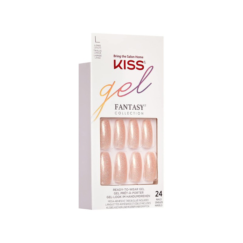 KISS Gel Fantasy "Windy City" Pink Short - 28 Press
