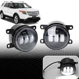 YLT Auto LED Fog Lights Driving Bumper Lamps For 2011 2012 2013 2014 2015 Ford Explorer