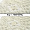 COCOER Waffle Bath Mat, Super Absorbent Bathroom Mat with Tassels,