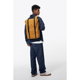 tomtoc Flap Laptop Backpack, Lightweight, Water-Resistant Casual Daypack, Durable Work-pack, Vintage Classic Rucksack for 13-15.6 Inch Laptop, perfect for Campus, Street, 22L Yellow