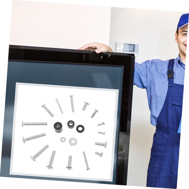 Gatuida 1set Tv Mount Installation Kit Screws Washers and Gaskets