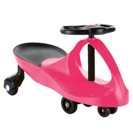 Wiggle Car Ride On Toy - No Batteries, Gears or Pedals - Twist, Swivel, Go - Outdoor Ride Ons for Kids 3 Years and Up by Lil' Rider (Hot Pink)