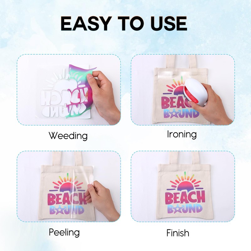 Tintnut Gradient HTV Vinyl - 6sheets 12 x 10 Inches