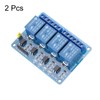 sourcing map 2 Pcs DC 5V 4 Channel Relay Module
