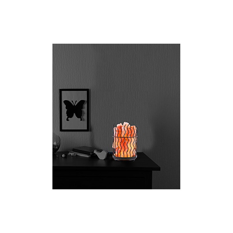 Himalayan Salt Solution Pillar Salt Lamp with Hand Carved Himilayan