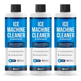 Essential Values Ice Machine Cleaner and Descaler 16 fl oz - Ice Maker Cleaner Compatible with All Major Brands (Scotsman, KitchenAid, Affresh, Opal, Manitowoc) - 3 pack Sanitizer