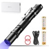 LIGHTFE Black Light 365nm UV Flashlight UV301D-Plus-1, high-Power UV LED,