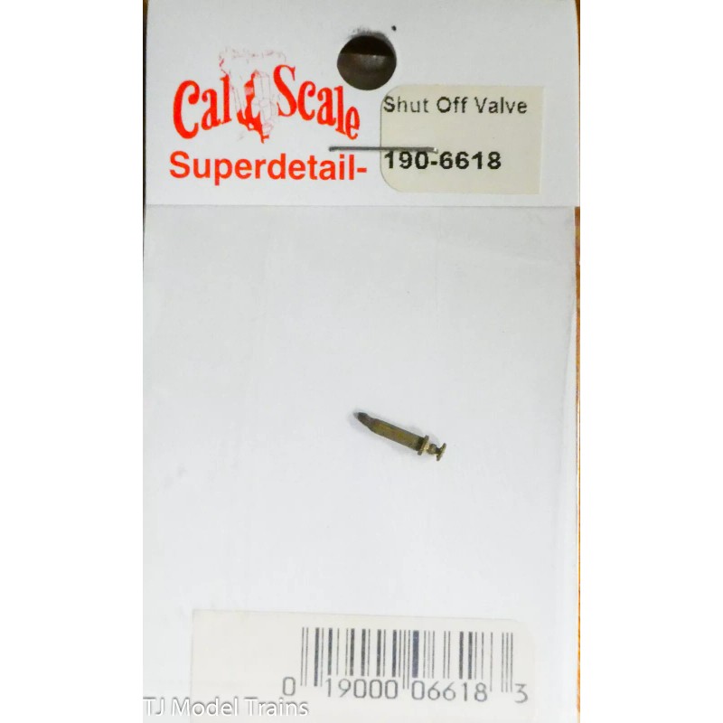 Cal-Scale HO #6618 Shut off Valve (Brass Casting) 1:87 Scale