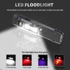 Flat EDC Flashlight, Tactical Flashlights Rechargeable, 9 Modes LED Small