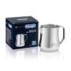 De'Longhi DLSC060 ECO 311.W / BK / R / B milk jug, 18/8 stainless steel, 350 ml