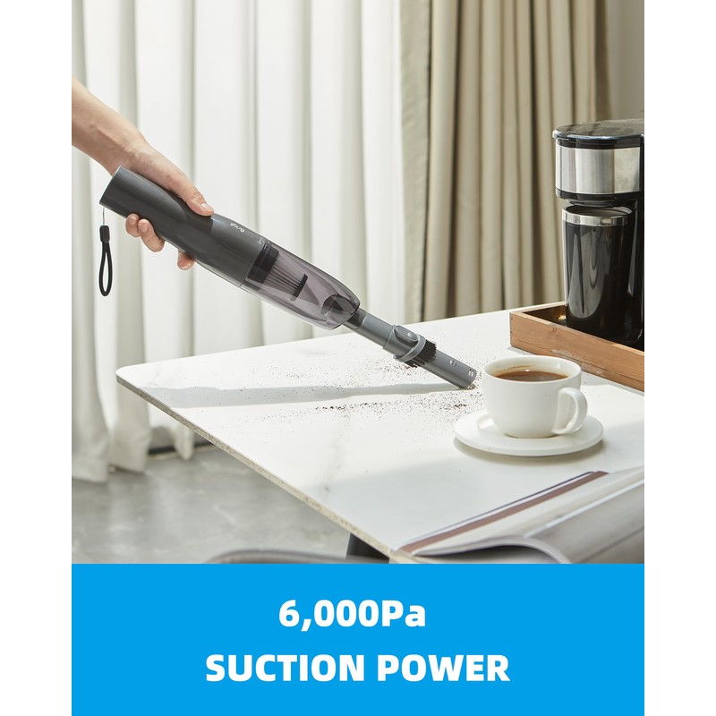 Brigii Crevice Vacuum, Cordless Mini Vacuum, 2 in 1 Handheld
