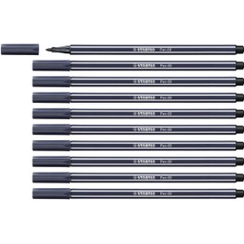 STABILO Pen 68 payne's Grey Pack of 10 - Premium Felt-tip Pen