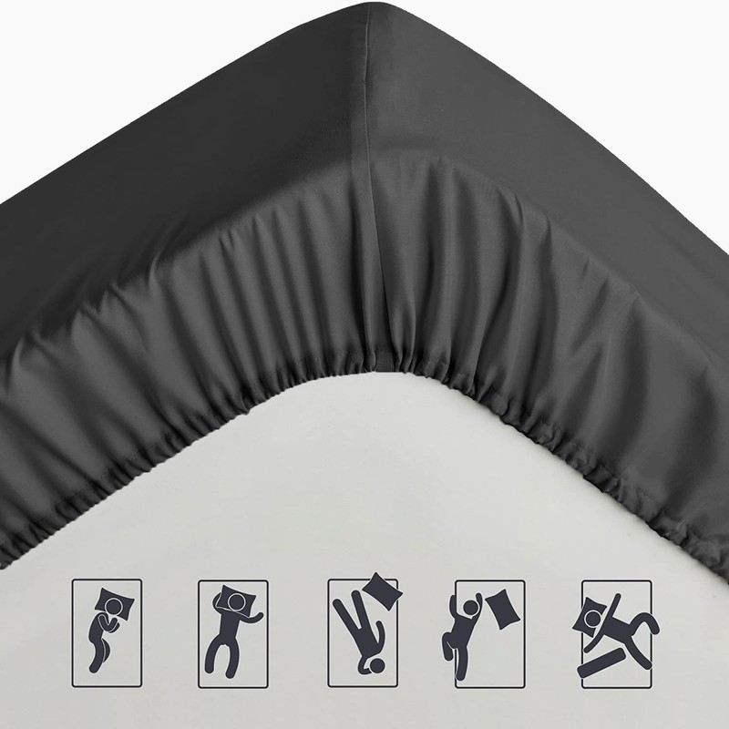 Pamposh Super King Fitted Sheet Extra Deep Pocket 40 cm